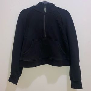 Lululemon Oversized Cropped Scuba Hoodie M/L Black